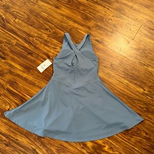 Altar'd State Dusty Blue Sleeveless Athletic Dress